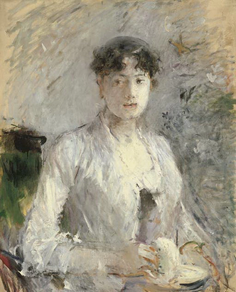 Giovane donna in viola